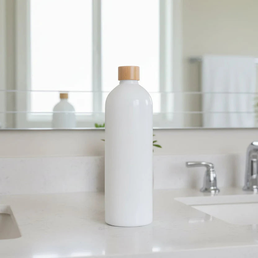 white screw top bottle 1L refillable
