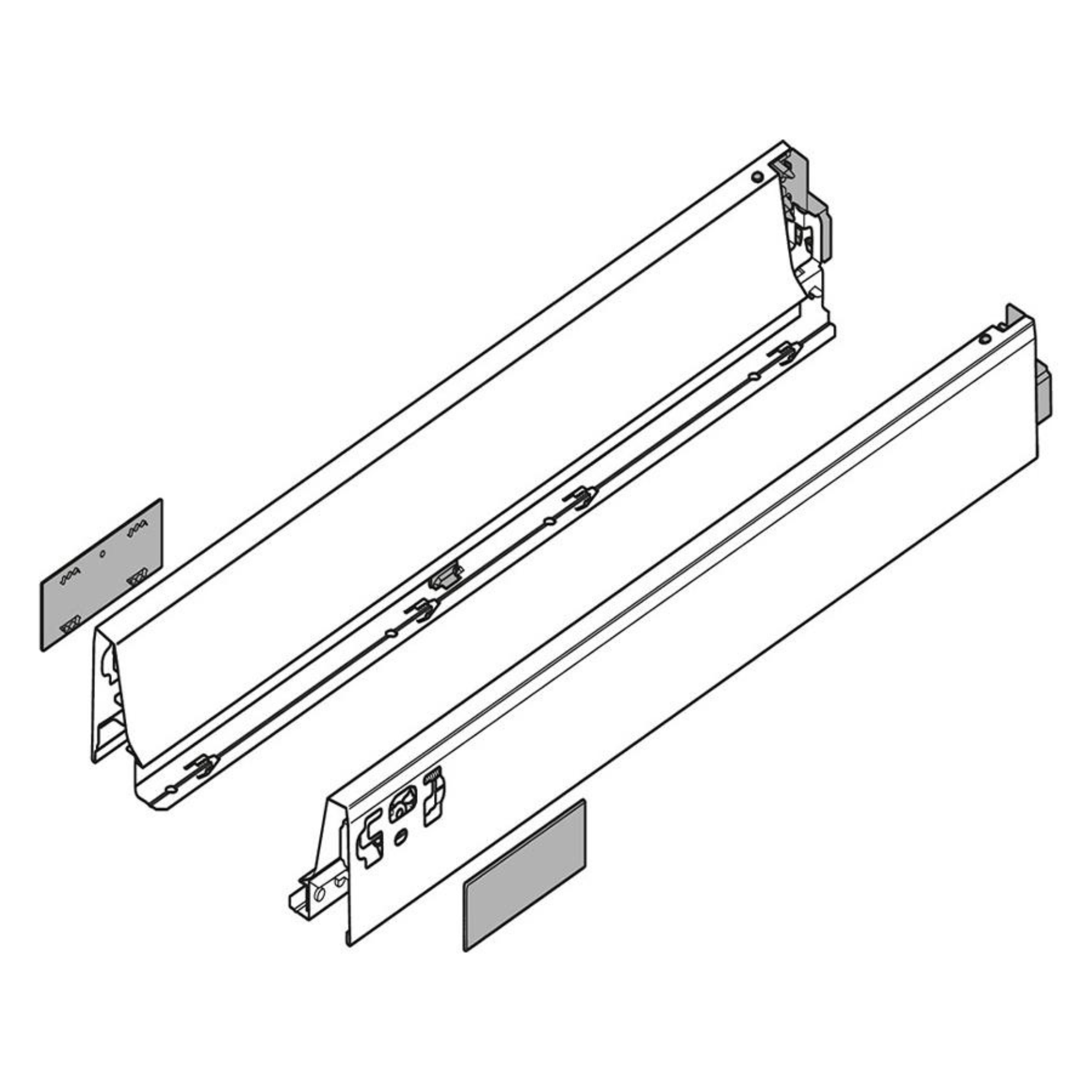 Antaro Runner 500 mm – M Height for Pull-Out Bins