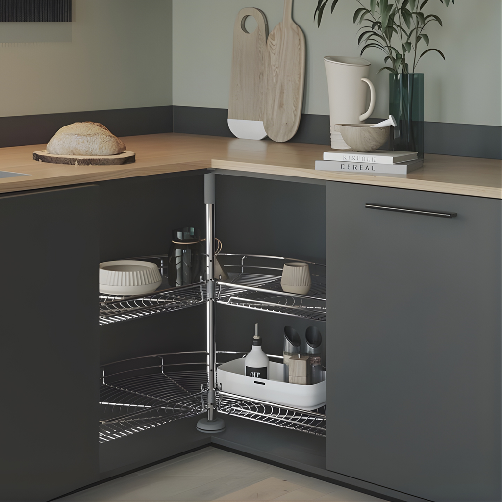 lazy susan corner cabinet 270° swivel unit