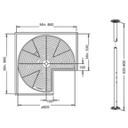 lazy susan corner cabinet 270° swivel unit