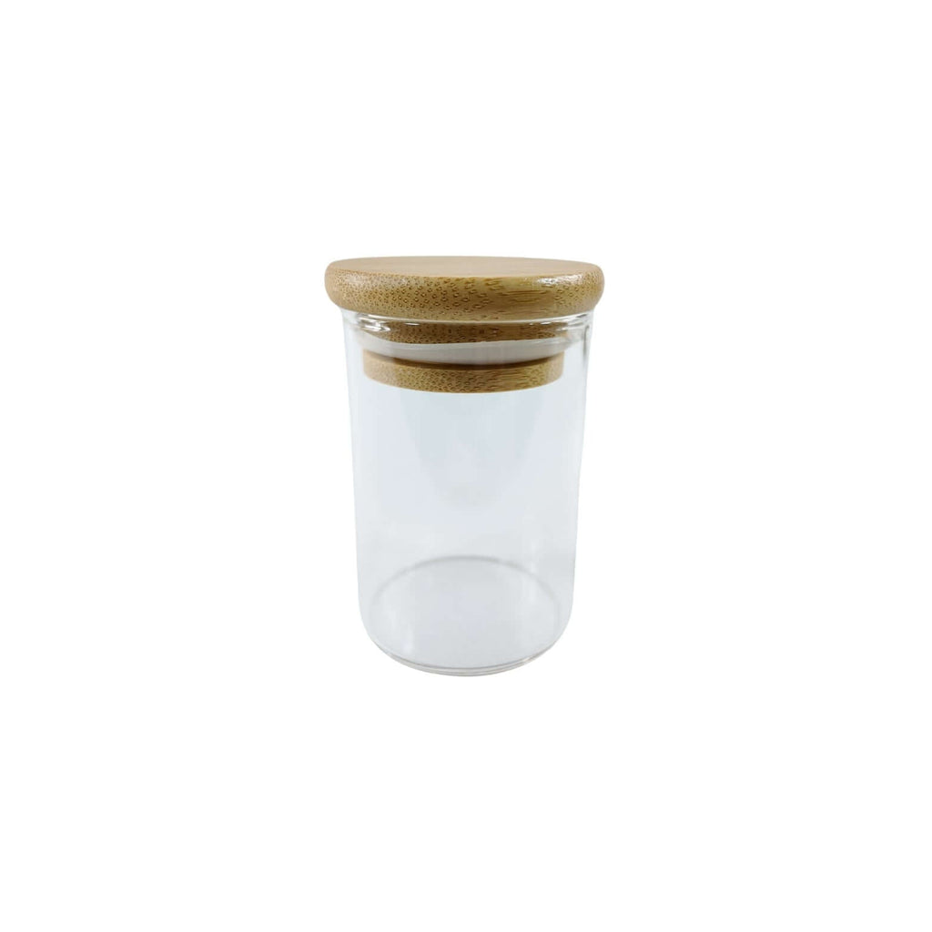 120ml spice jar with bamboo lid, ideal for pantry storage and kitchen organization.