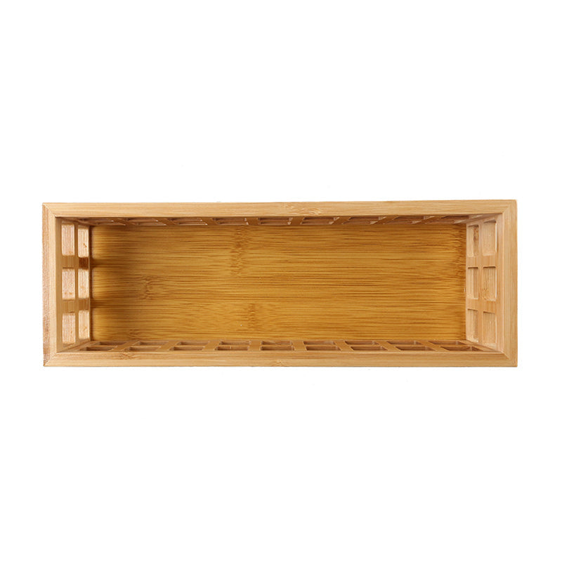 Bamboo Perforated Storage Basket – Small