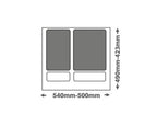 Bin 35L for 600mm Cabinet – Blum Compatible