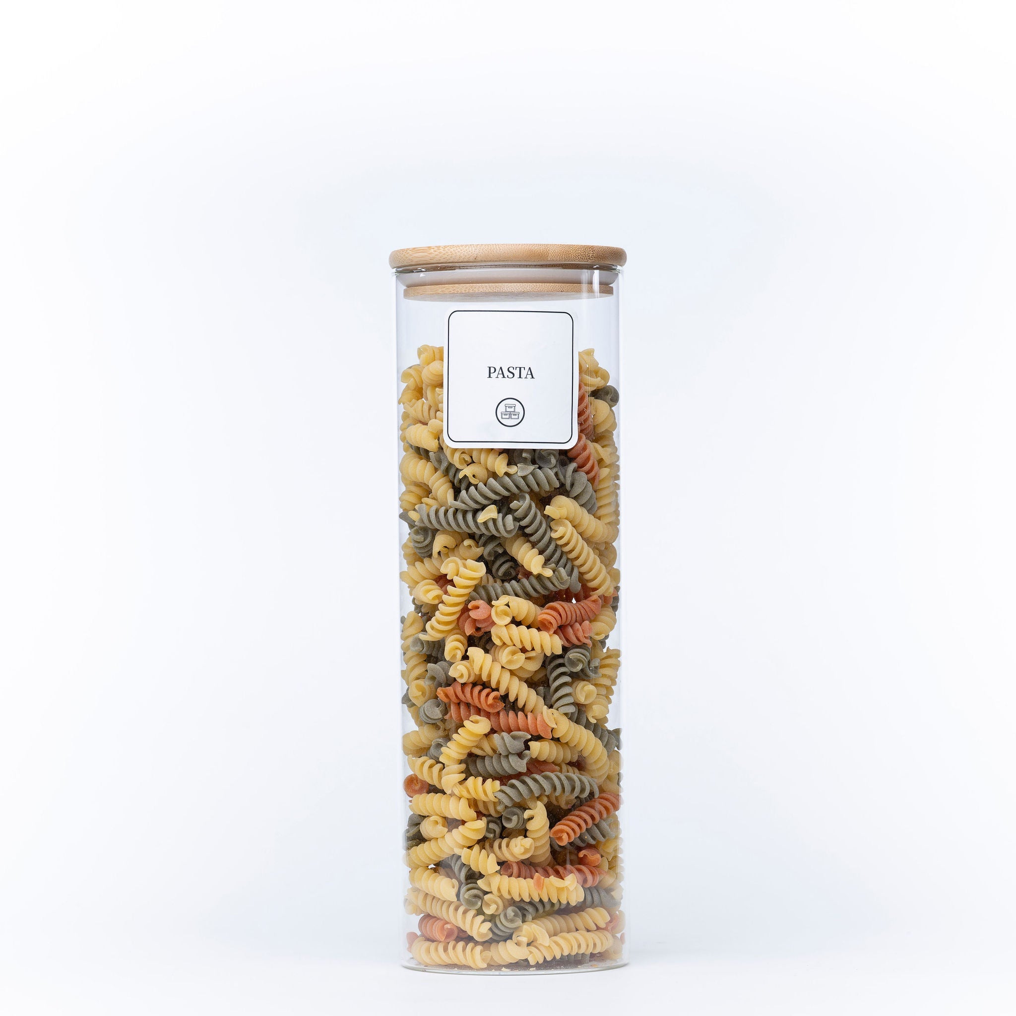 2100ml Glass Storage Jar with Bamboo Lid