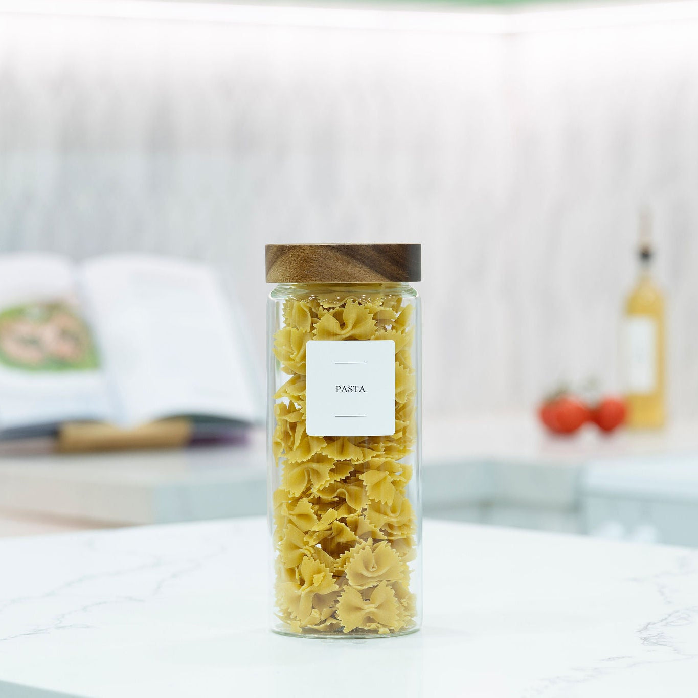 2500ml Acacia Glass Jar – Pantry Storage Container