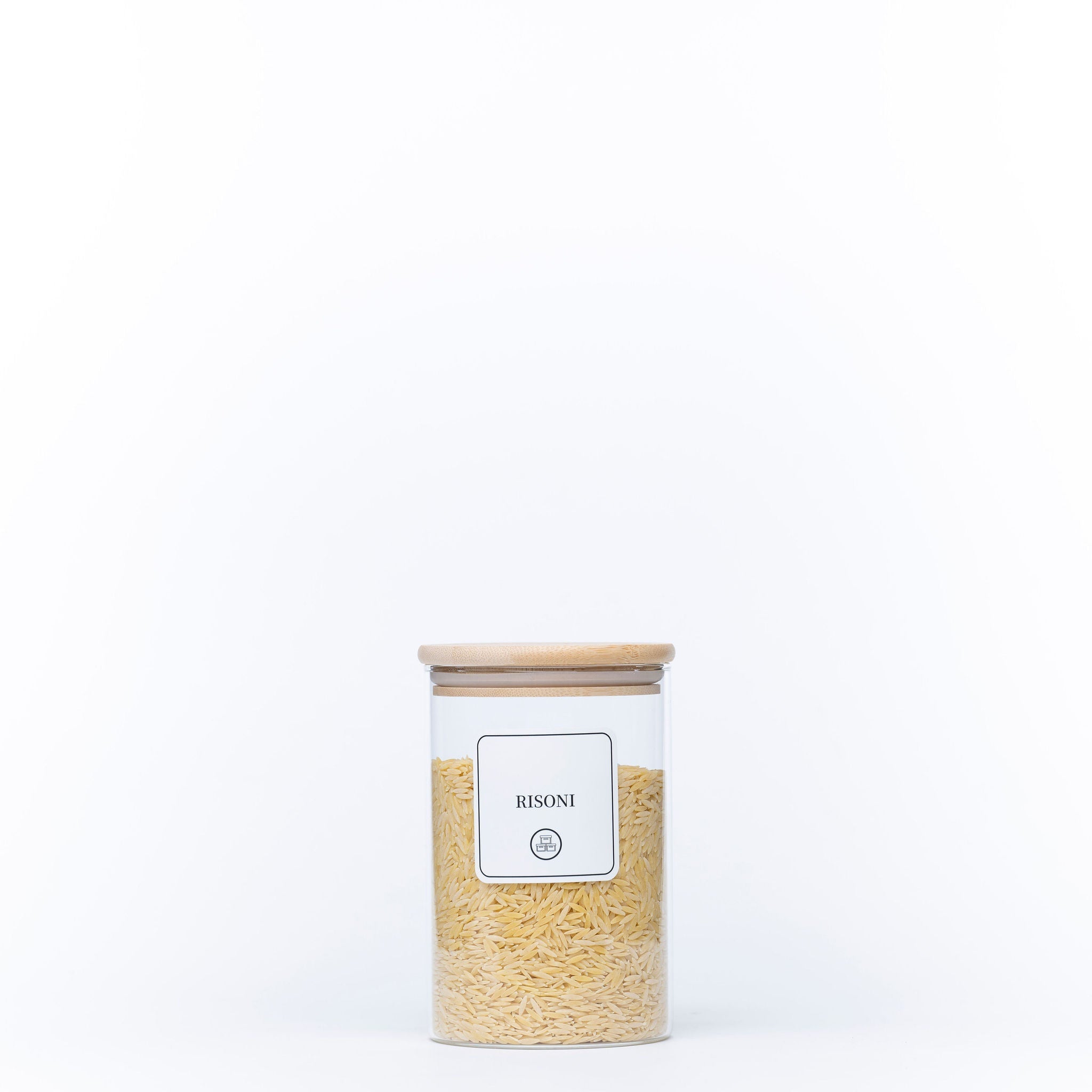 1250ml Glass Storage Jar with Bamboo Lid