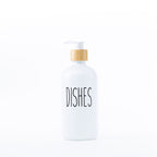 White Glass Pump Bottle – 500 ml Refillable Dispenser
