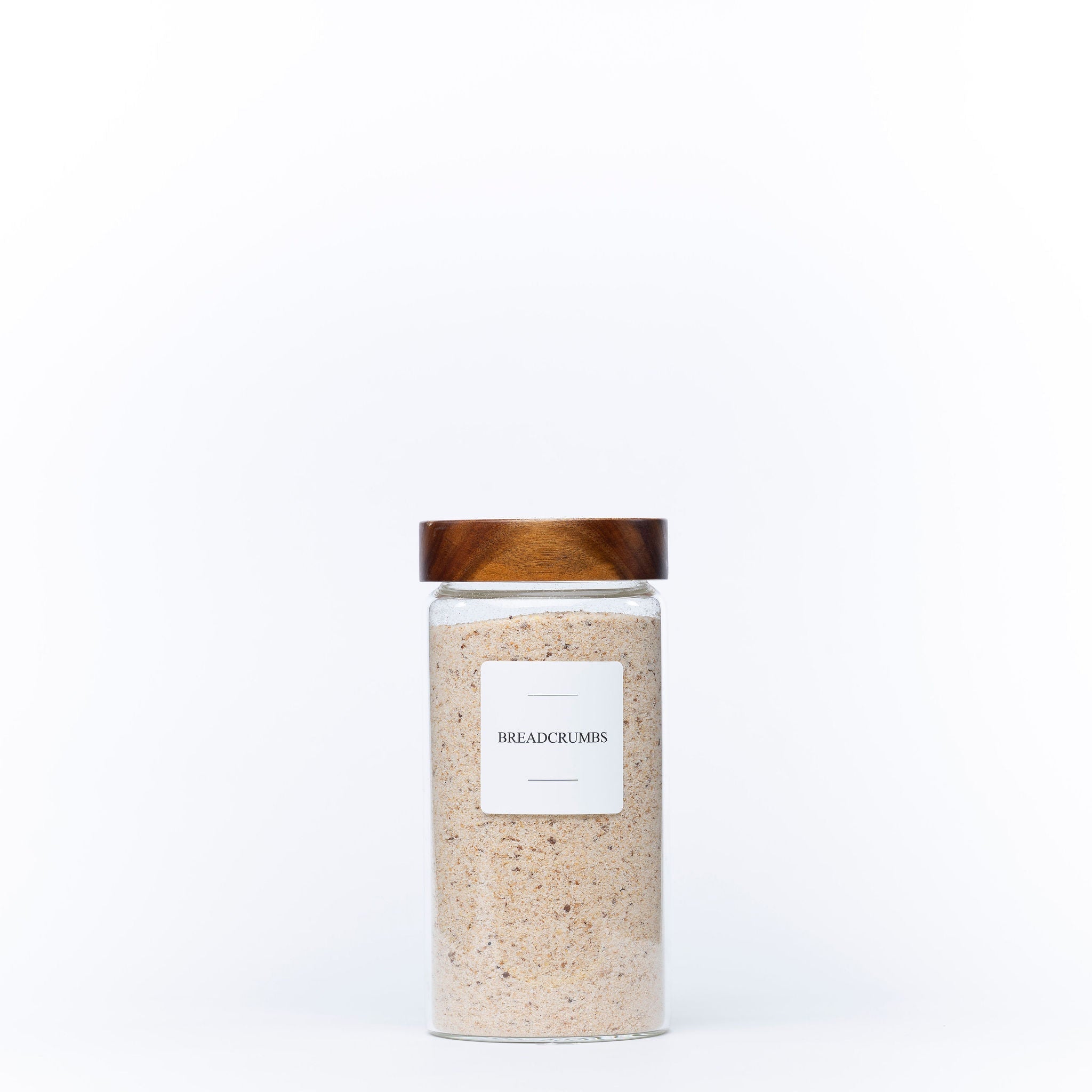 1200ml Acacia Screw-On Glass Pantry Jar