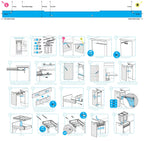 pull-out kitchen bin 2x18L for 350mm cabinet